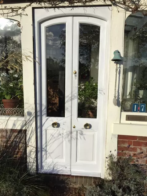 Hardwood door and frame